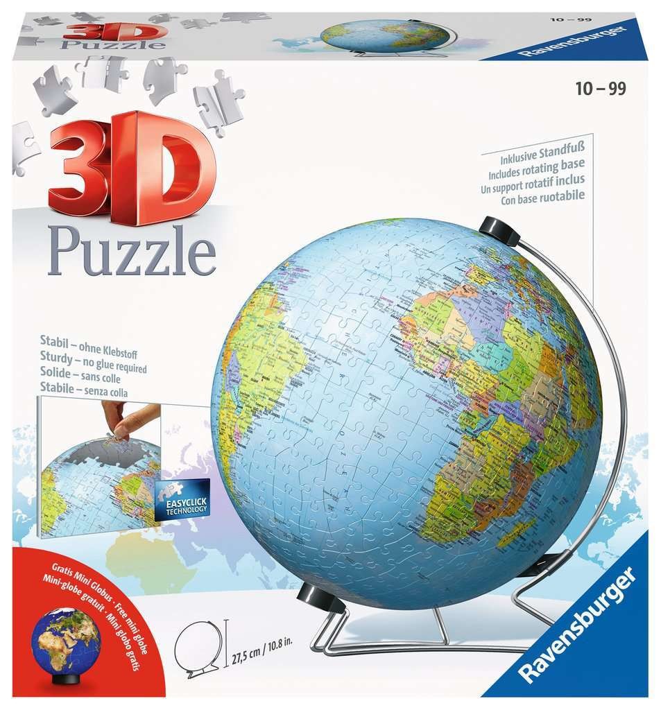 Ravensburger Puzzle 540 Teile Globus in deutscher Sprache 11159