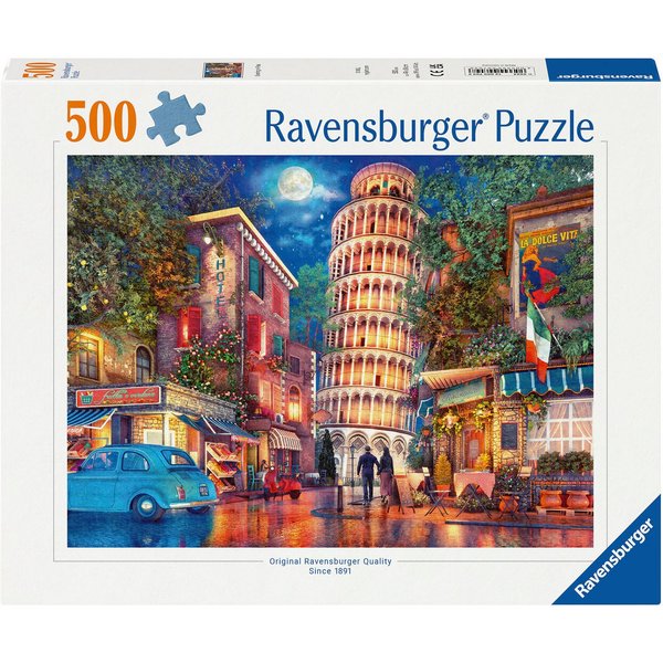 Ravensburger Puzzle Abends in Pisa, 500 Puzzleteile, Made in Germany