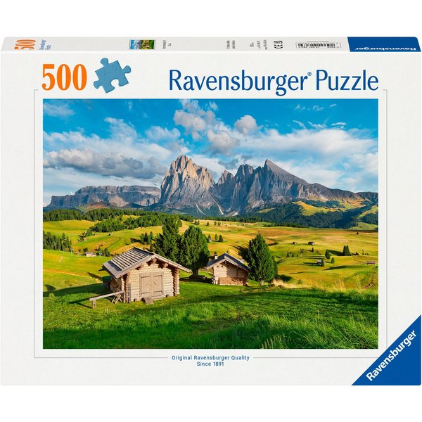 Ravensburger Puzzle Dolomitenidylle Seiser Alm, 500 Puzzleteile, Made in Germany