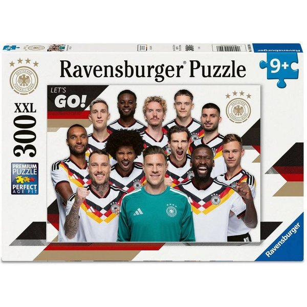 Ravensburger Puzzle Kinderpuzzle 300 XXL Teile - DFB Nationalmannschaft Fußball-WM 2026, 200 Puzzleteile
