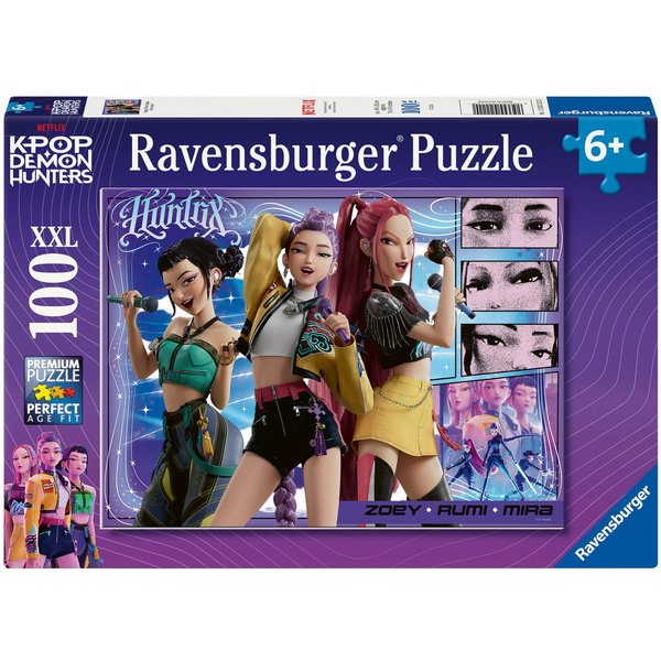 Ravensburger Puzzle KPop Demon Hunters, Happy fans, happy Honmoon!, 100 Puzzleteile, Made in Germany