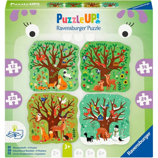 Ravensburger Puzzle PuzzleUP!, Vier Jahreszeiten, 72 Puzzleteile, Made in Europe