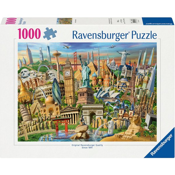Ravensburger Puzzle Sehenswürdigkeiten weltweit, 1000 Puzzleteile, Made in Germany