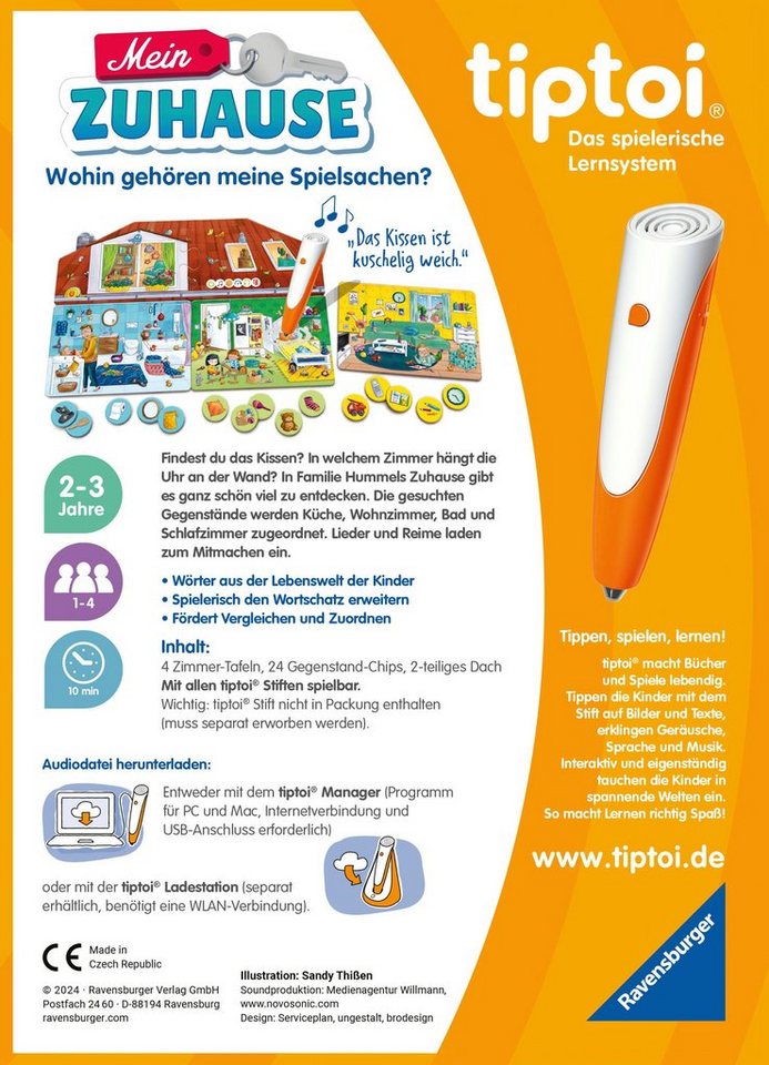 Ravensburger Puzzle tiptoi® Mein Zuhause, Puzzleteile, Made in Europe – Bild 3 von 3