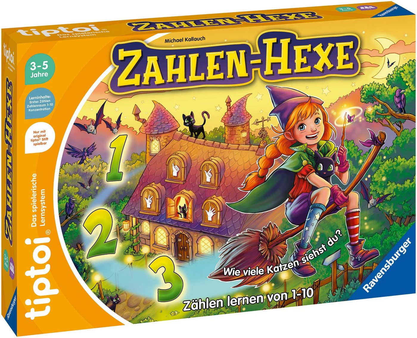 Ravensburger Spiel tiptoi® Zahlen-Hexe, Made in Europe – Bild 2 von 4