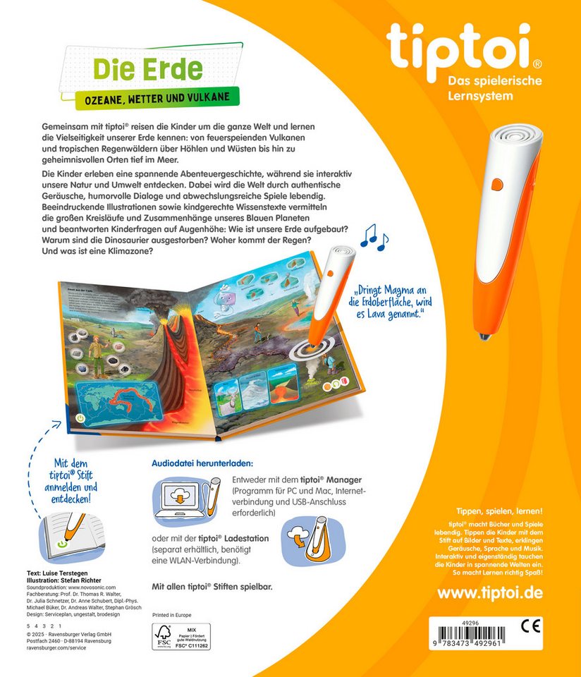 tiptoi® Die Erde Ozeane, Wetter und Vulkane, Made in Germany – Bild 2 von 5