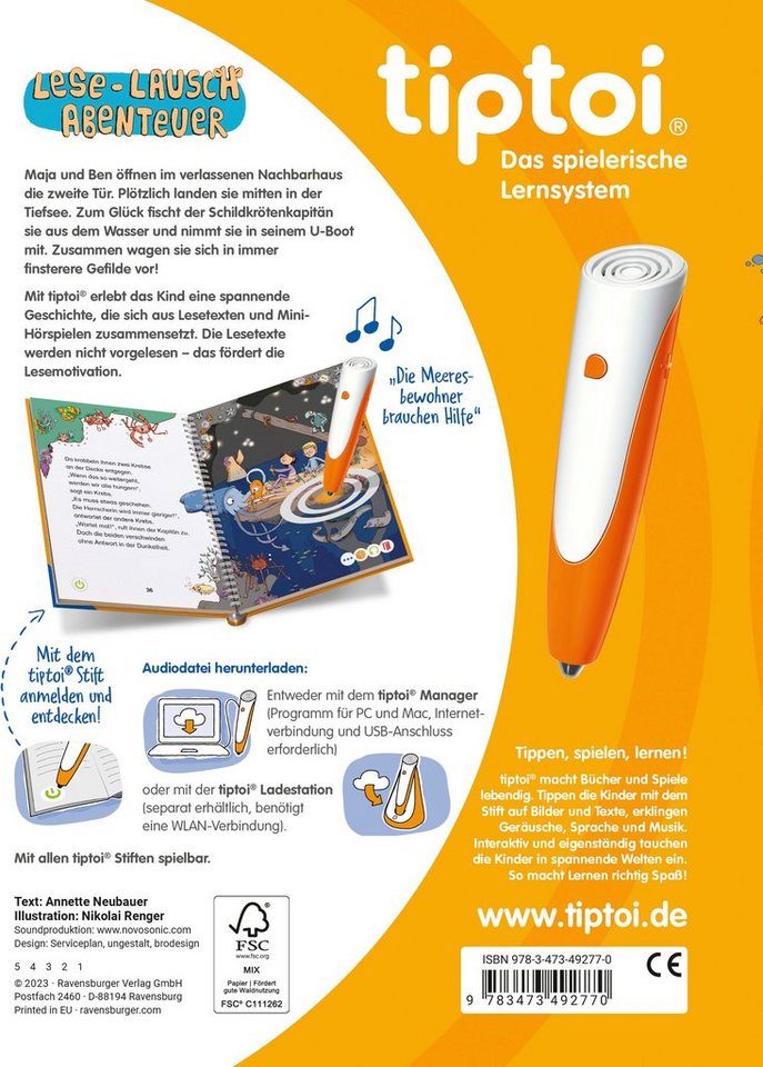 tiptoi® Lese-Lausch-Abenteuer Tiefsee, Made in Europe – Bild 5 von 5