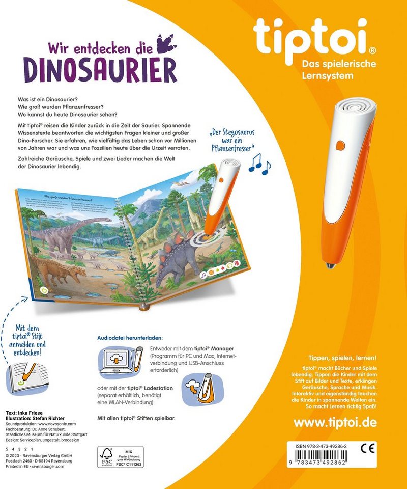 tiptoi® Wir entdecken die Dinosaurier, Made in Germany – Bild 5 von 5