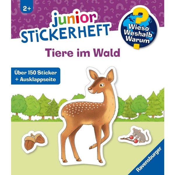 Wieso? Weshalb? Warum? junior Stickerheft - Tiere im Wald / diverse