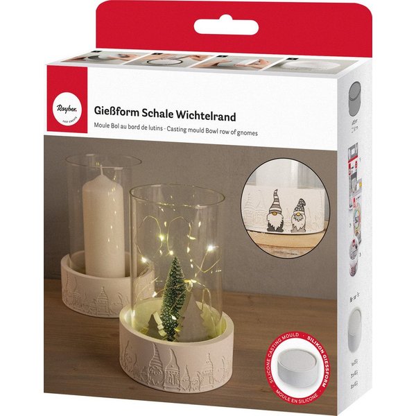 Rayher Modellierwerkzeug Schale Wichtelrand, 13,5x5cm