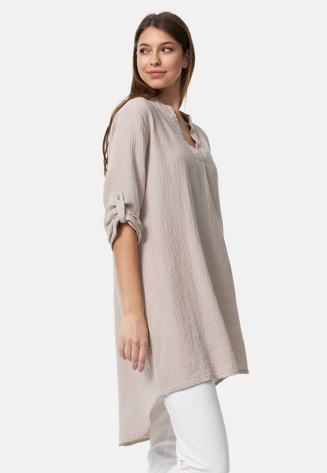 Rayshyne Longbluse PM-10 (Romantische Musselin Oversized Tunika in Einheitsgröße) – Bild 4 von 5
