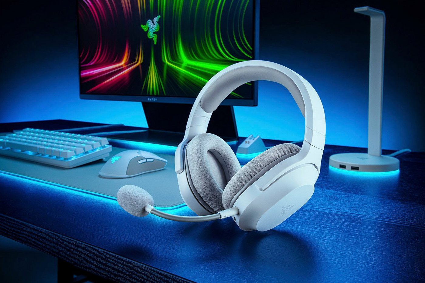 RAZER Barracuda X Kopfhörer (Freisprechfunktion, Mikrofon abnehmbar, Rauschunterdrückung, integrierte Steuerung für Anrufe und Musik, Bluetooth) – Bild 2 von 5