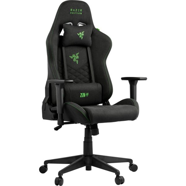 Stoff Gamingstuhl, schwarz/grün