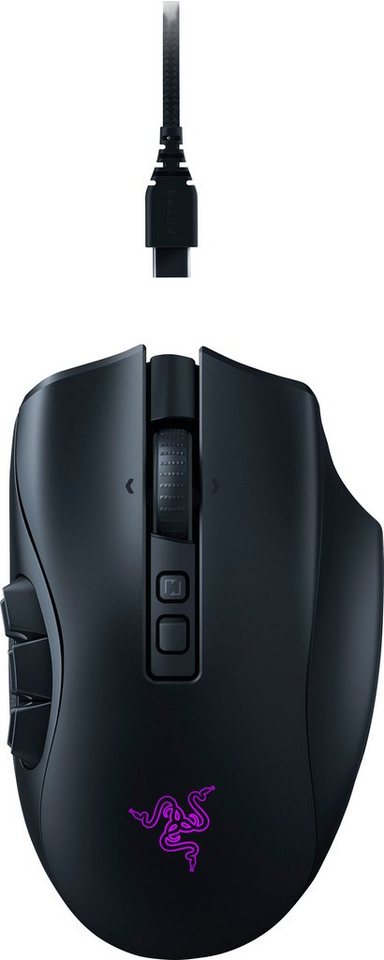 RAZER Naga V2 Pro Gaming-Maus (Bluetooth, kabelgebunden, RF Wireless) – Bild 2 von 5