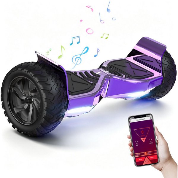 RCB Balance Scooter HM2 mit Leistungsstarkem Motor, 8.5" Hoverboard für alle Gelände, APP