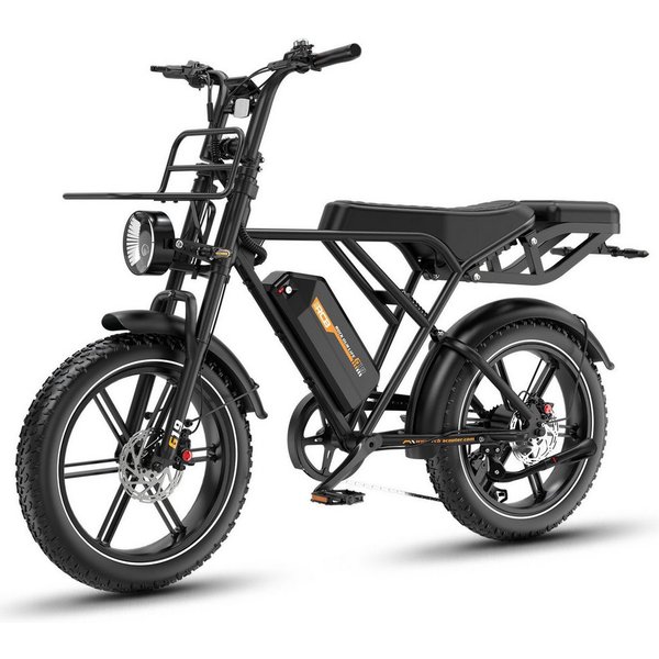 RCB E-Bike Pedelec G19,20×4,0Zoll,48V22,5Ah,bis 180KM,1365W Spitzenleistung,ABS-Ölbremsen, 7 Gang, Heckmotor, 1080 Wh, Blinker, NFC&APP, Drehmomentsensor, Steig