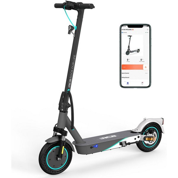 RCB E-Scooter EV10KP mit Straßenzulassung (ABE), Komfortable Stoßdämpfung, APP, 22 km/h