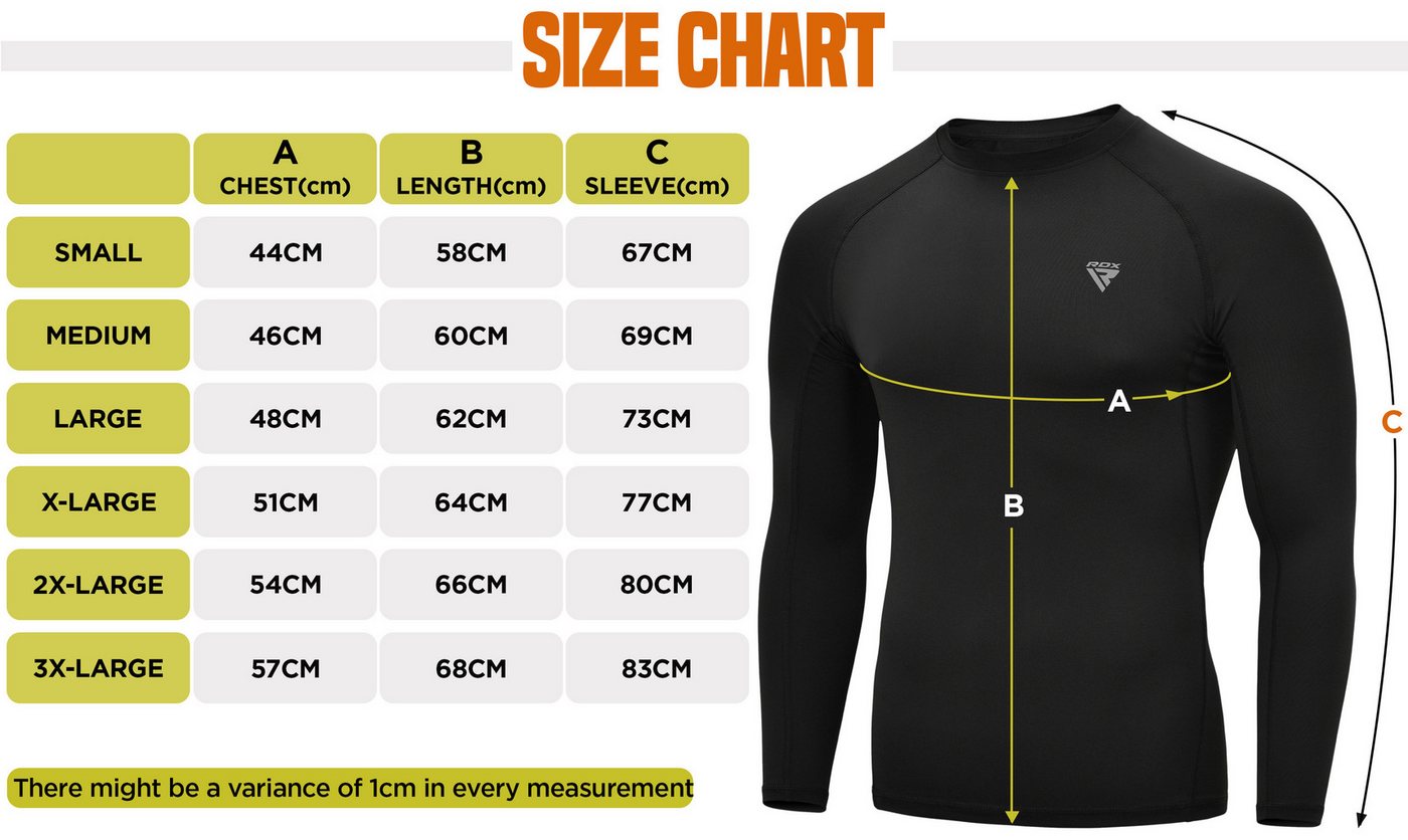 RDX Sports Thermohemd RDX Compression Rash Guard, Funktionsunterwäsche Thermal Sweat Shirt – Bild 2 von 5