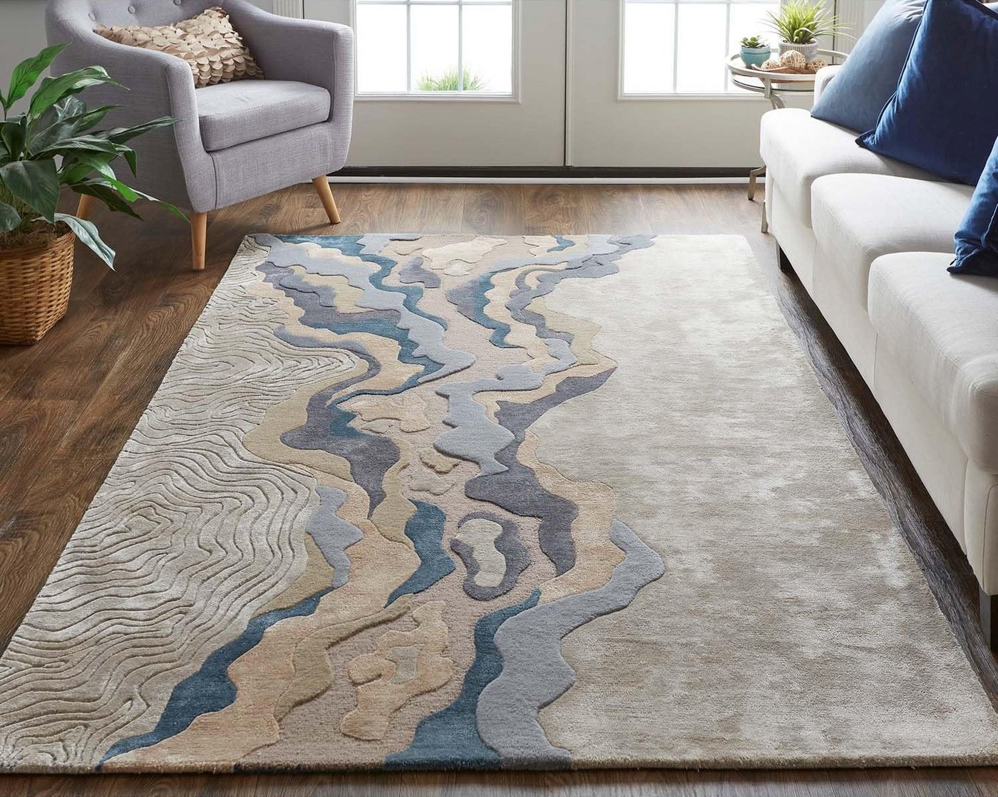 Ready Rugs Seidenteppich Fluss fließt Kollektion – Bild 5 von 5