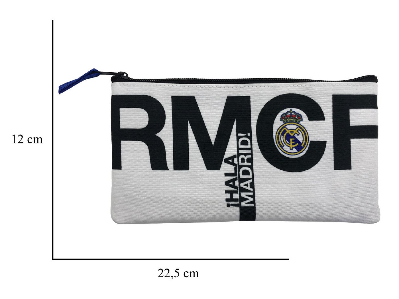 Real Madrid Federmäppchen 22,5 × 12 × 1 cm Mäppchen mit Reißverschluss für Schule und Büro, (1-tlg) – Bild 4 von 4