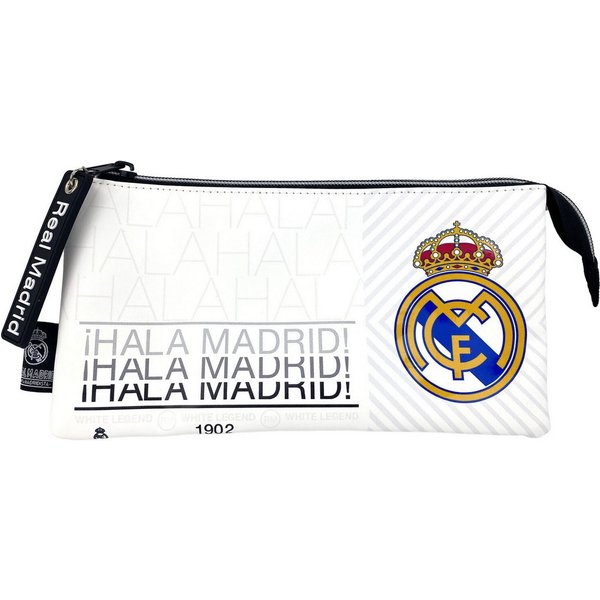 Real Madrid Federmäppchen 3 Fächer Federmappe mit Reißverschluss, (1-tlg)