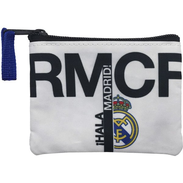Real Madrid Geldbörse 12,5 × 9 × 1 cm mit Reißverschluss für Karten Ausweis und Kleingeld (1-tlg), ideal für sicheres Verstauen