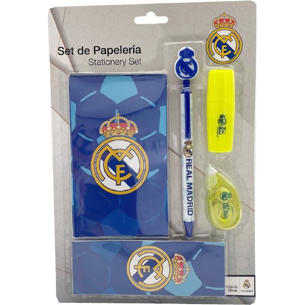 Real Madrid Notizheft Schreibset mit Notizblock, Lesezeichen und Textmarker