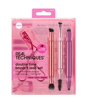 Real Techniques Double Time Brush & Lash Set 4 Stk. Pinselset · 1 Stk