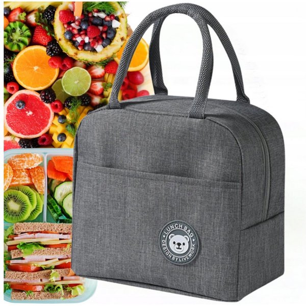 Realb2b Lunchbox Lunchbox Isoliertasche Thermotasche mit Reißverschluss Lebensmittel, (Einzelartikel Lunchbox Isoliertasche Thermotasche, Isoliertasche Lunchbox