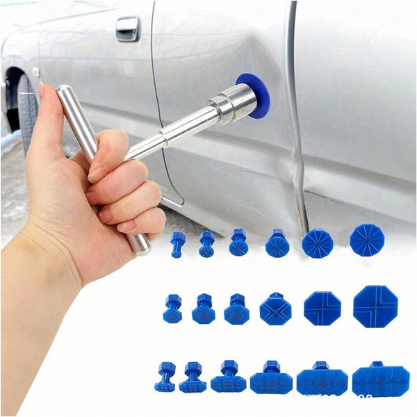 Realb2b Reparatur-Set Karosserie Dellen Entferner Set Gleithammer 18 Adapter DIY Werkzeug, DIY Karosserie Reparatur Werkzeugset, 19-St., Komplettset zur Dellene