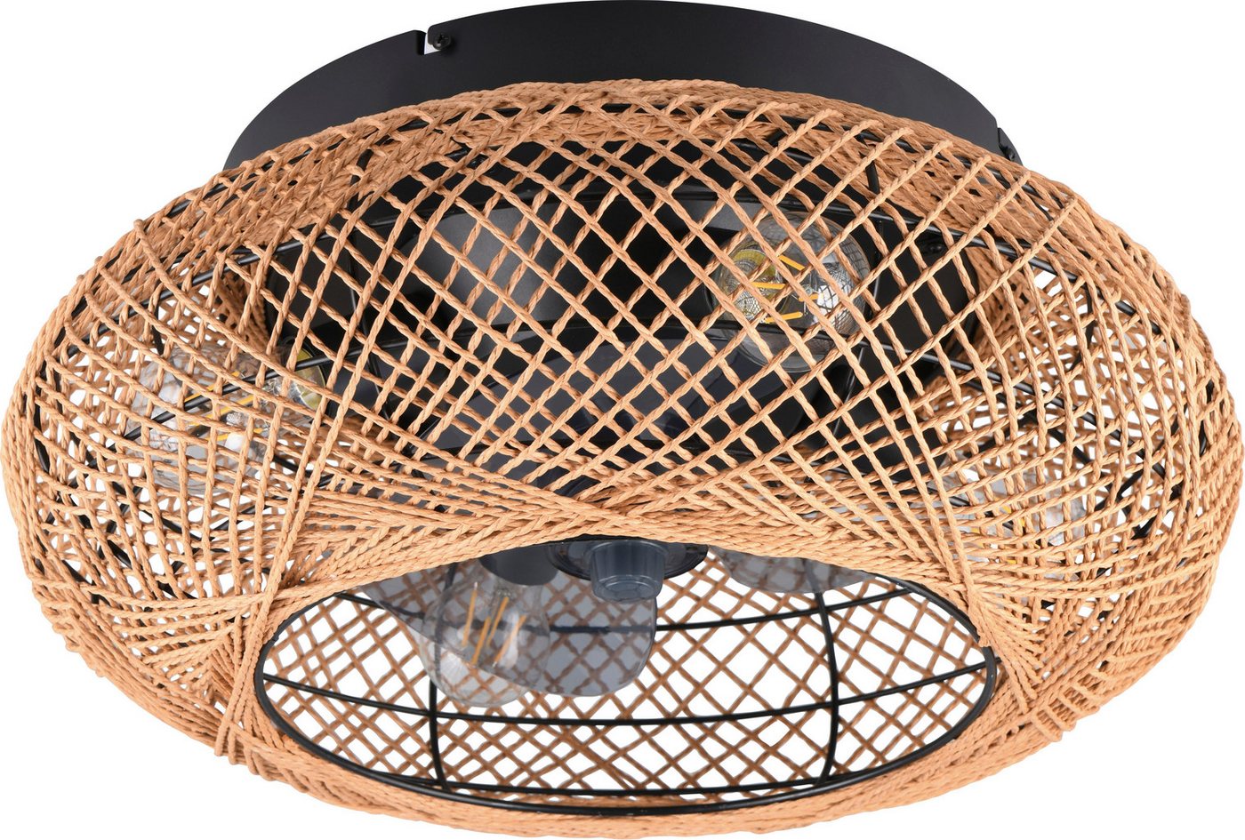 Reality Leuchten Deckenleuchte LILLESAND Deckenventilator mit Beleuchtung Fernbedienung Timer 3Stufen, Timerfunktion, Ventilatorfunktion, ohne Leuchtmittel, Leu – Bild 3 von 5