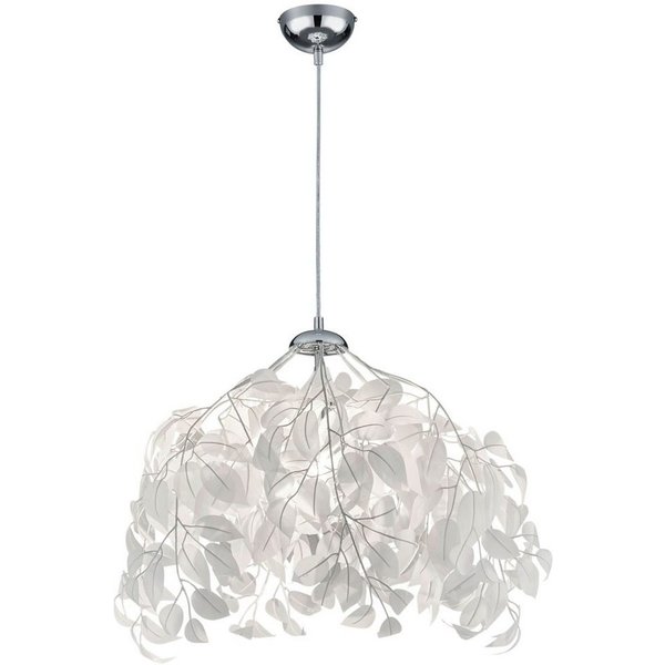 Reality Leuchten Kronleuchter Leavy, ohne Leuchtmittel, warmweiß - kaltweiß, Hängelampe Blatt Design, Pendelleuchte exkl 1xE27 max 28W
