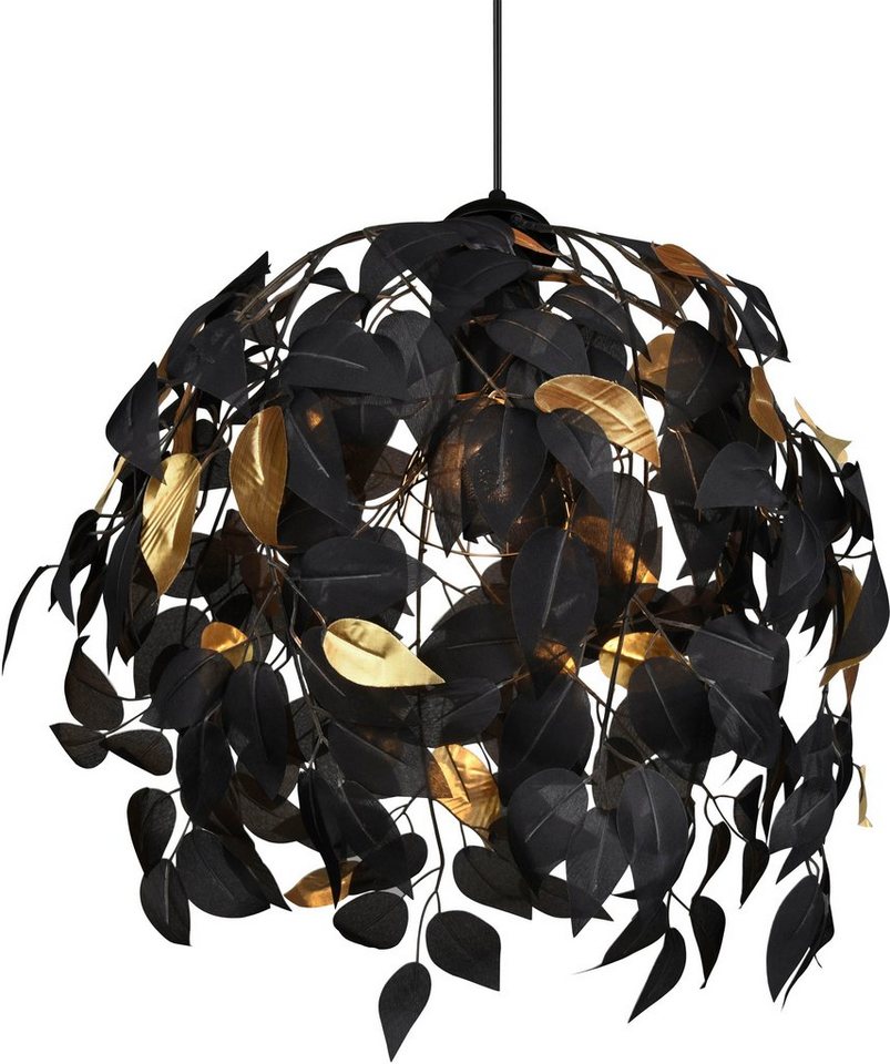 Reality Leuchten Kronleuchter Leavy, ohne Leuchtmittel, warmweiß - kaltweiß, Hängelampe Blatt Design, Pendelleuchte exkl 1xE27 max 28W – Bild 4 von 5