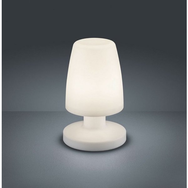 Reality Leuchten LED Außen-Tischleuchte Dora, USB-Anschluss mit Ladefunktion, LED fest integriert, Warmweiß, LED Aussen-Tischlampe mit Akku, IP44, inkl. USB-Lad