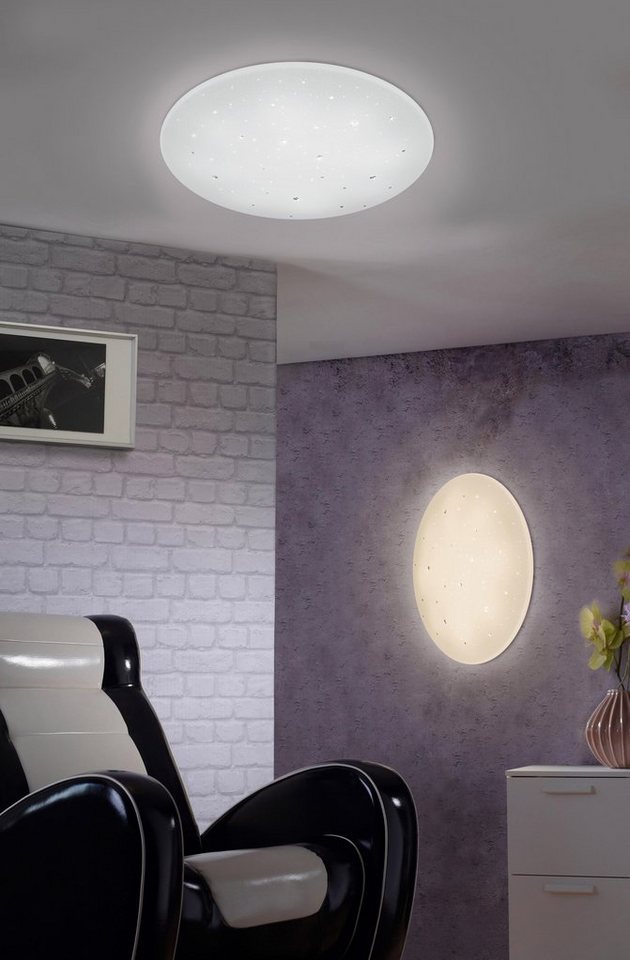 Reality Leuchten LED Deckenleuchte Achat, LED fest integriert, Neutralweiß, Starlight Effekt, Badezimmerlampe, IP 44, 4000 Kelvin, 1160 Lumen – Bild 2 von 5