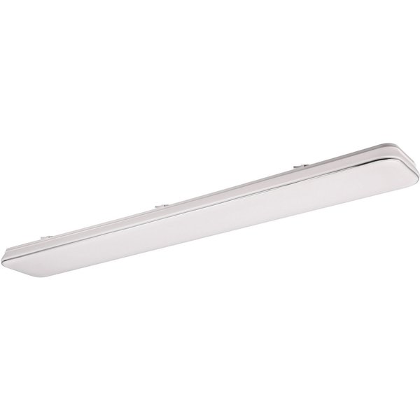 Reality Leuchten LED Deckenleuchte BLANCA, elegant schlichte weiße LED Deckenlampe, 120x17 cm, kaltweiß, Dimmfunktion, LED fest integriert, Kaltweiß, 3-Stufen d