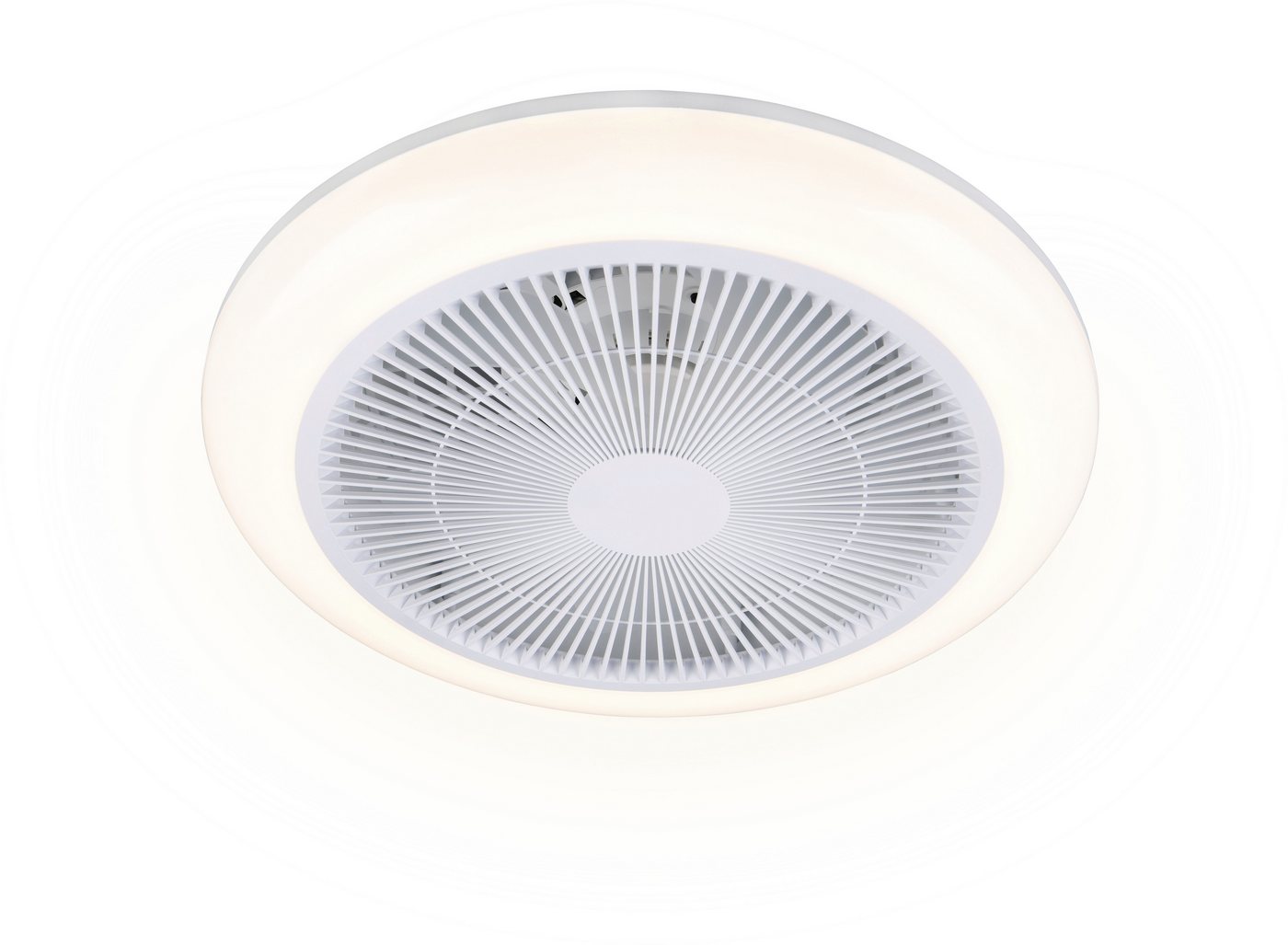 Reality Leuchten LED Deckenleuchte HOLMSUND mit Ventilator, Deckenventilator mit RGB Licht Farbwechsel, CCT - über Fernbedienung, Dimmfunktion, Farbwechsel, Tim – Bild 3 von 5