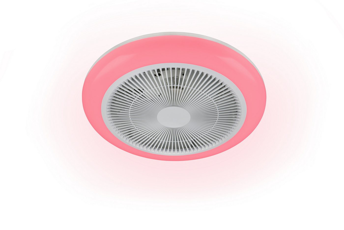 Reality Leuchten LED Deckenleuchte HOLMSUND mit Ventilator, Deckenventilator mit RGB Licht Farbwechsel, CCT - über Fernbedienung, Dimmfunktion, Farbwechsel, Tim – Bild 4 von 5