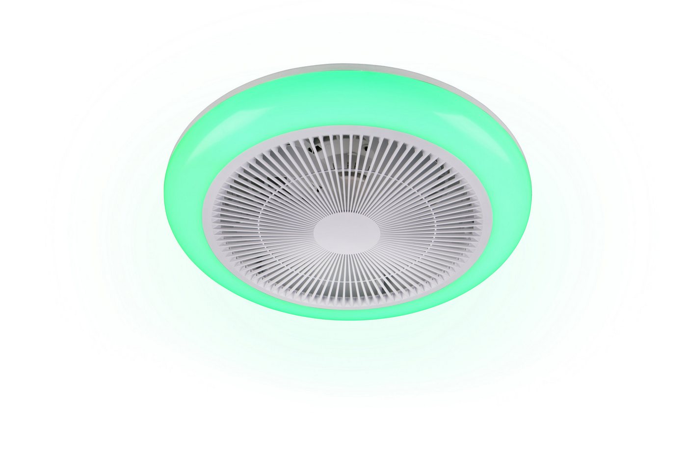 Reality Leuchten LED Deckenleuchte HOLMSUND mit Ventilator, Deckenventilator mit RGB Licht Farbwechsel, CCT - über Fernbedienung, Dimmfunktion, Farbwechsel, Tim – Bild 5 von 5