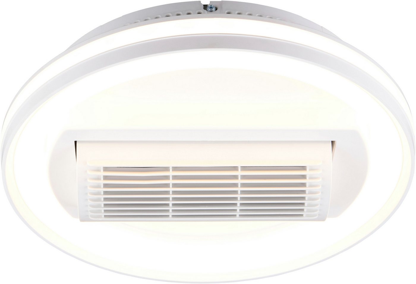 Reality Leuchten LED Deckenleuchte KURULA mit Ventilator, schwenkbarer Deckenventilator mit 37W LED, CCT - über Fernbedienung, Dimmfunktion, Fernbedienung, Infr – Bild 2 von 4