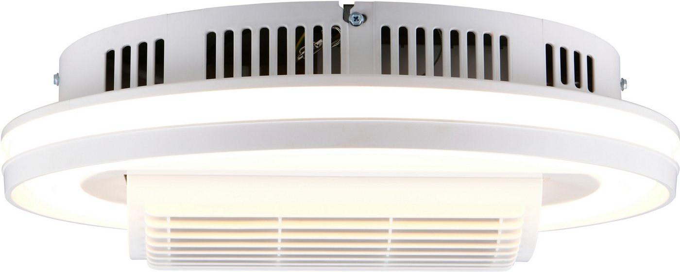 Reality Leuchten LED Deckenleuchte KURULA mit Ventilator, schwenkbarer Deckenventilator mit 37W LED, CCT - über Fernbedienung, Dimmfunktion, Fernbedienung, Infr – Bild 3 von 4