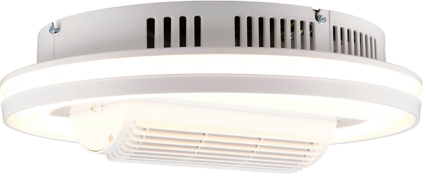 Reality Leuchten LED Deckenleuchte KURULA mit Ventilator, schwenkbarer Deckenventilator mit 37W LED, CCT - über Fernbedienung, Dimmfunktion, Fernbedienung, Infr – Bild 4 von 4