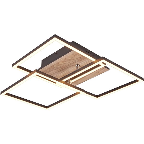 Reality Leuchten LED Deckenleuchte MOBILE, LED Deckenlampe 2700-6000K 3200 Lumen inkl Fernbedienung CCT, CCT - über Fernbedienung, Nachtlichtfunktion, mehrere H