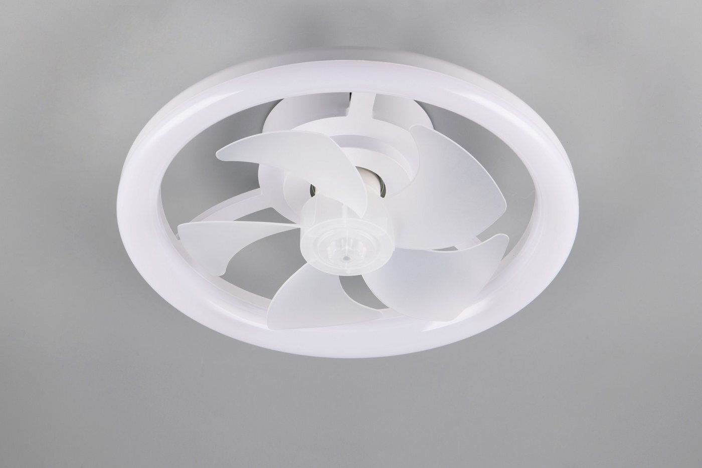 Reality Leuchten LED Deckenleuchte PAJALA mit Ventilator, Deckenventilator mit Licht, 22W LED CCT Ø 40cm, CCT - über Fernbedienung, Dimmfunktion, Fernbedienung, – Bild 3 von 5