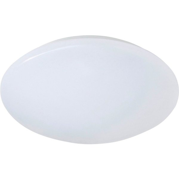 Reality Leuchten LED Deckenleuchte PUTZ, LED fest integriert, Warmweiß, LED Deckenlampe Badezimmer, IP 44, 1160 Lumen, warmweiß, Durchm 27cm
