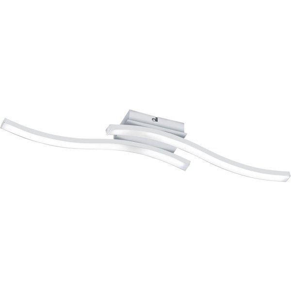 Reality Leuchten LED Deckenleuchte Route, LED fest integriert, Warmweiß, moderne Deckenlampe 2-flammig, LEDs mit 2x 500 Lumen