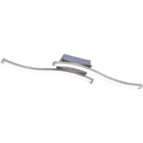 Reality Leuchten LED Deckenleuchte Route, LED fest integriert, Warmweiß, moderne Deckenlampe 2-flammig, LEDs mit 2x 500 Lumen