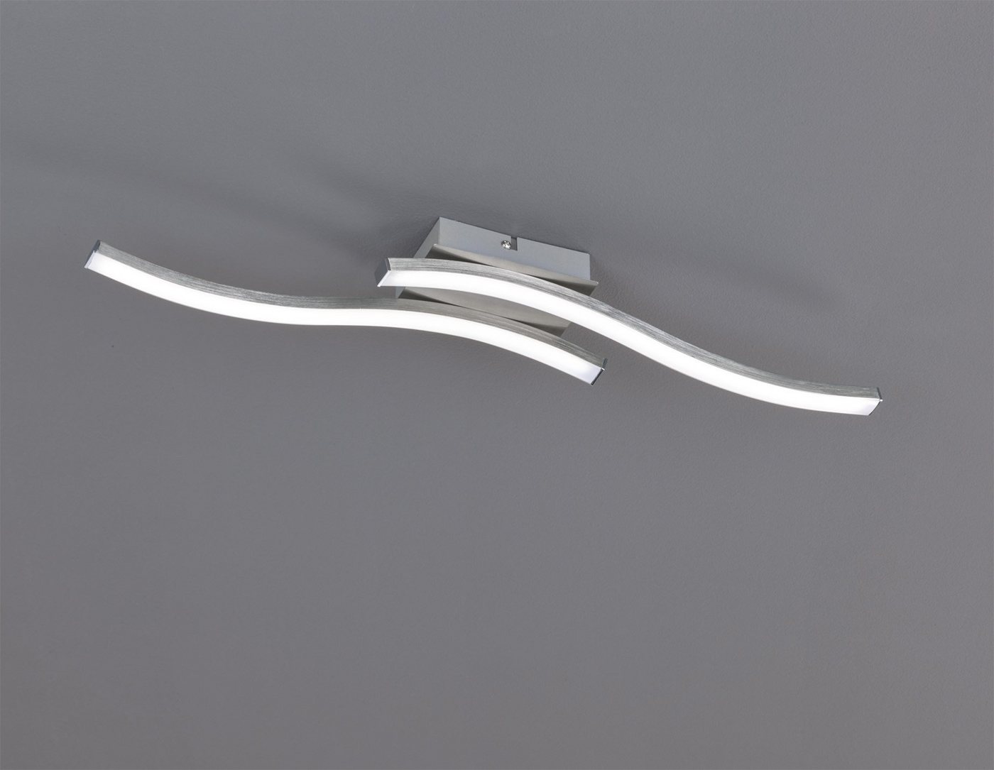 Reality Leuchten LED Deckenleuchte Route, LED fest integriert, Warmweiß, moderne Deckenlampe 2-flammig, LEDs mit 2x 500 Lumen – Bild 2 von 5