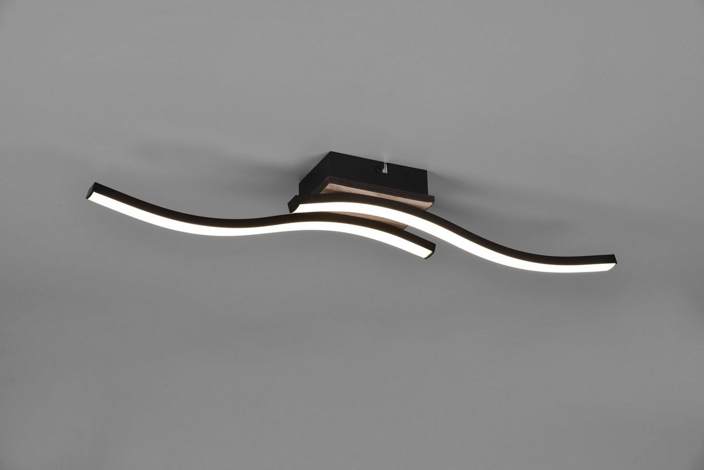 Reality Leuchten LED Deckenleuchte Route, LED fest integriert, Warmweiß, moderne Deckenlampe 2-flammig, LEDs mit 2x 500 Lumen – Bild 3 von 5