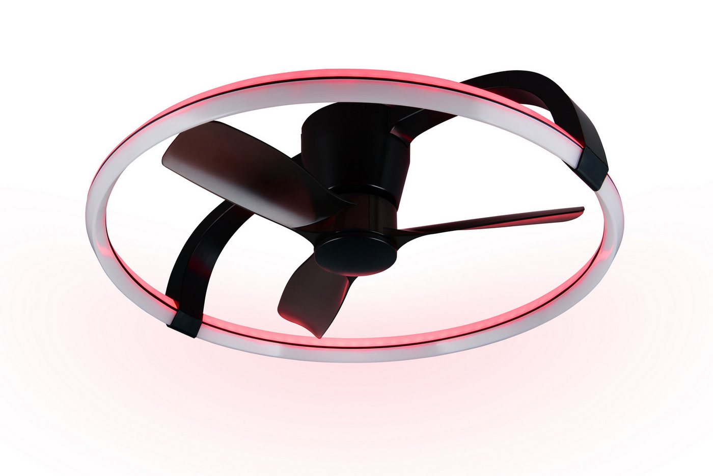 Reality Leuchten LED Deckenleuchte STOCKHOLM mit Ventilator, Smart Home tuya Deckenventilator mit Licht, CCT - über Fernbedienung, Dimmfunktion, Farbwechsel, Na – Bild 4 von 5
